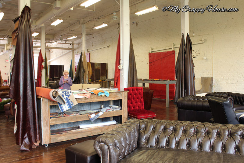 The Comfortable Couch Company showroom in North Carolina