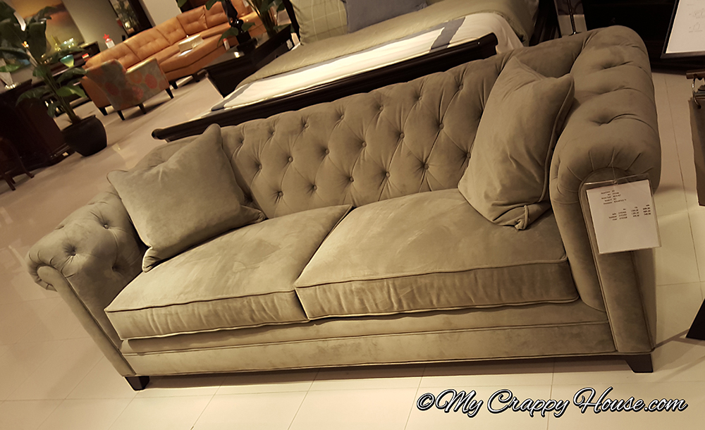 The Martha Stewart Saybridge Tufted Sofa from Macys