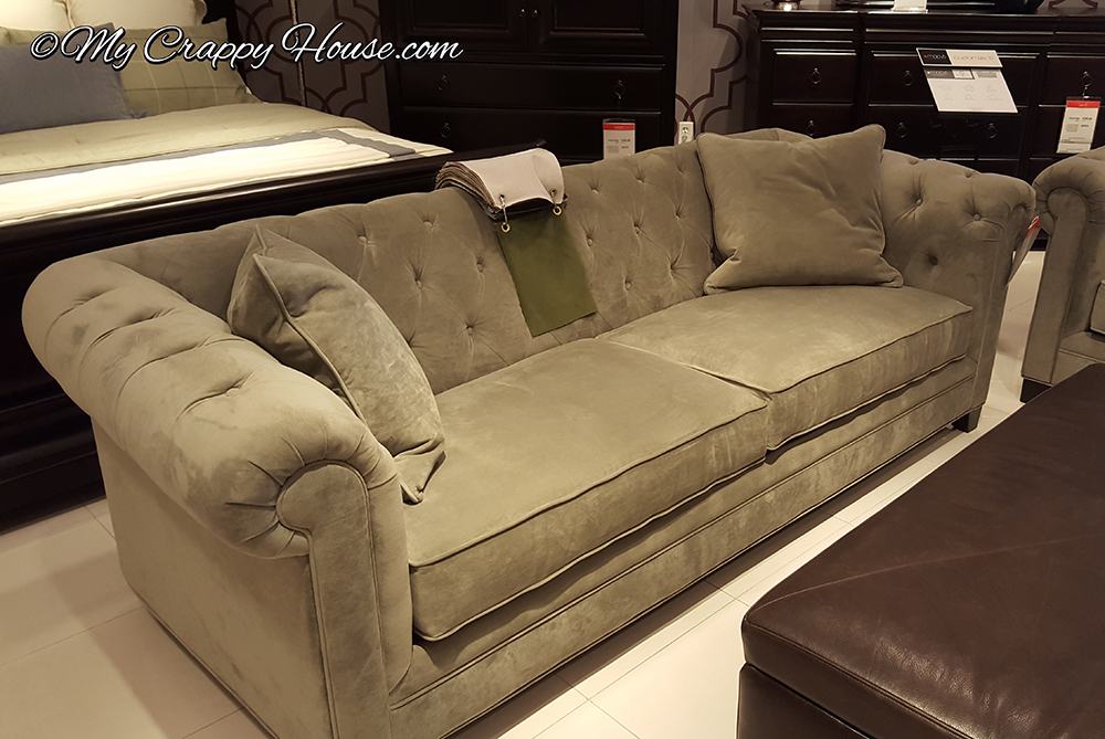 The Martha Stewart Saybridge Tufted Sofa from Macys