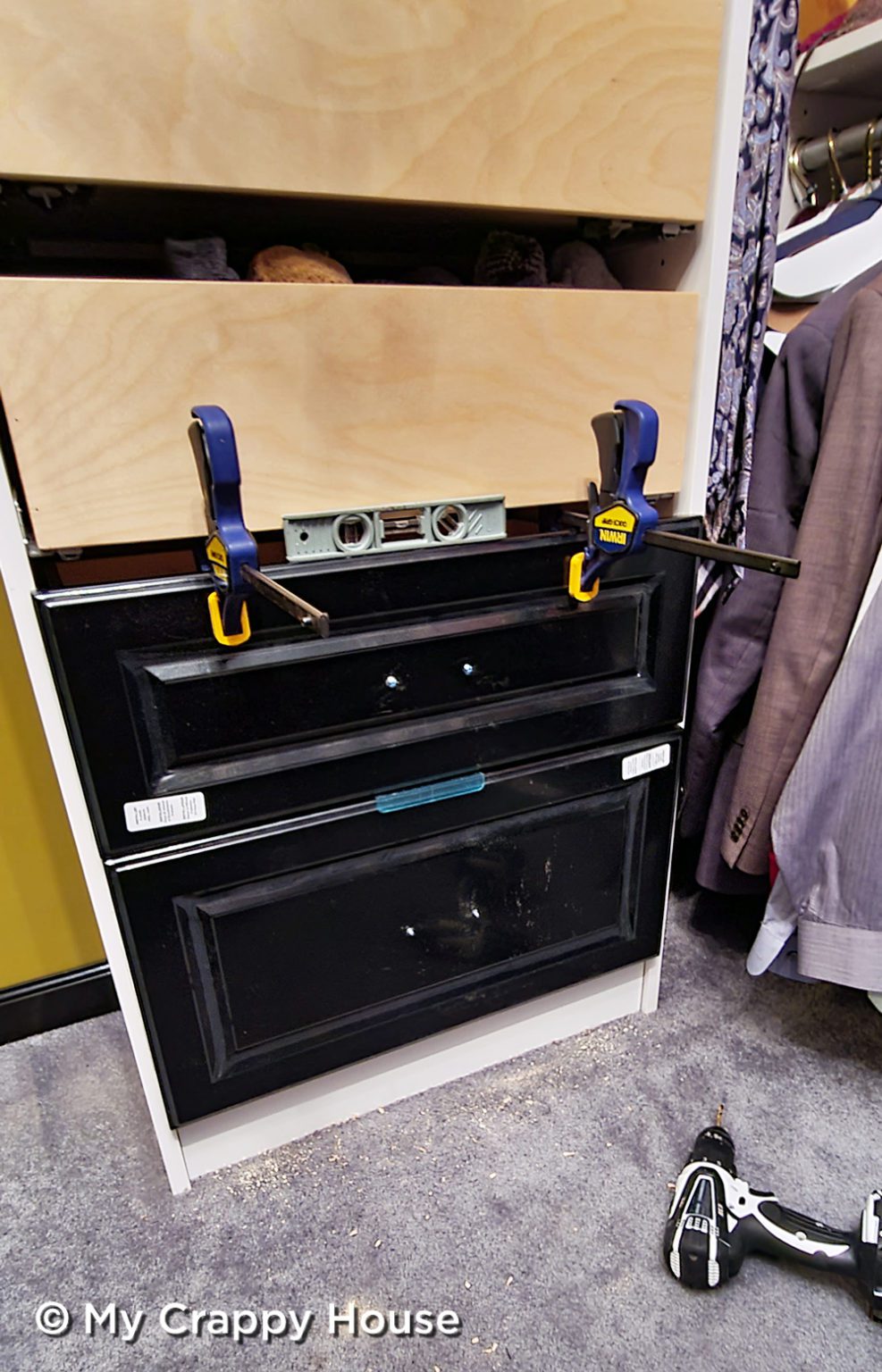 How to Install Drawer Faces My Crappy House