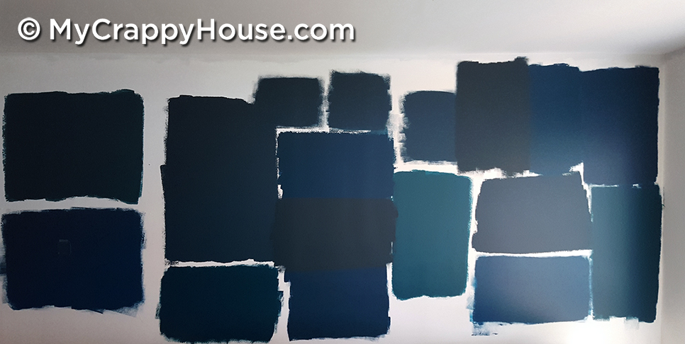 Peacock Blue Paint Swatches