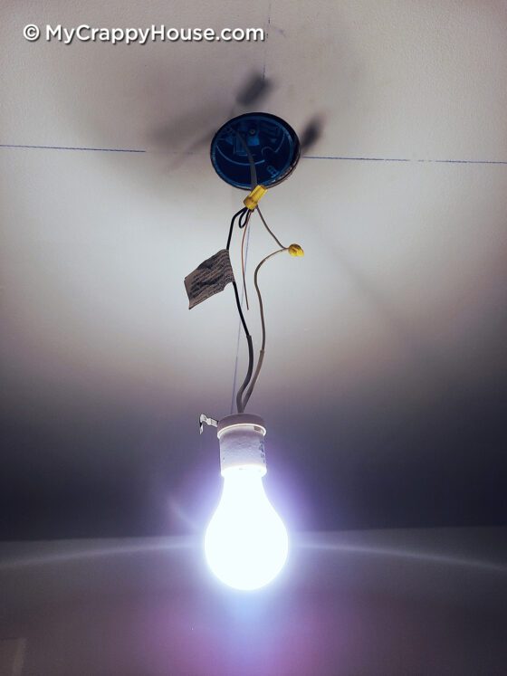 Where to Hang a Ceiling Light Fixture | My Crappy House