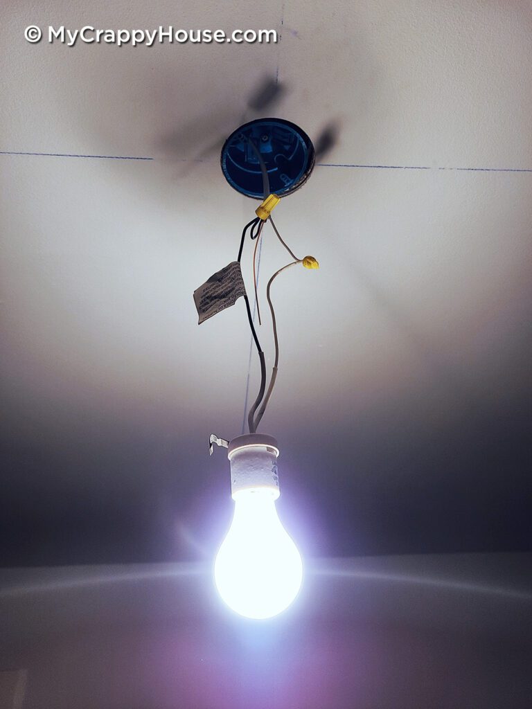 Where to Hang a Ceiling Light Fixture | My Crappy House
