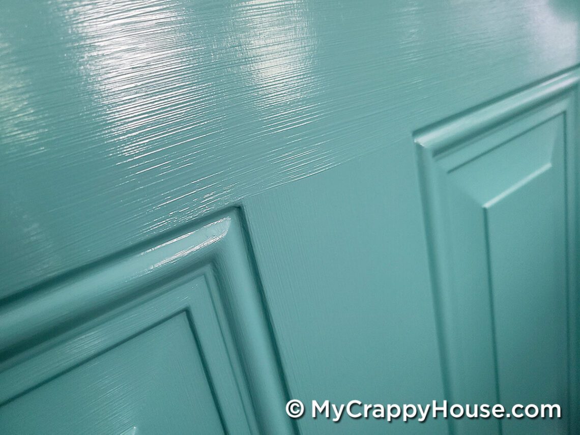 How to Paint a Panel Door with a Brush My Crappy House