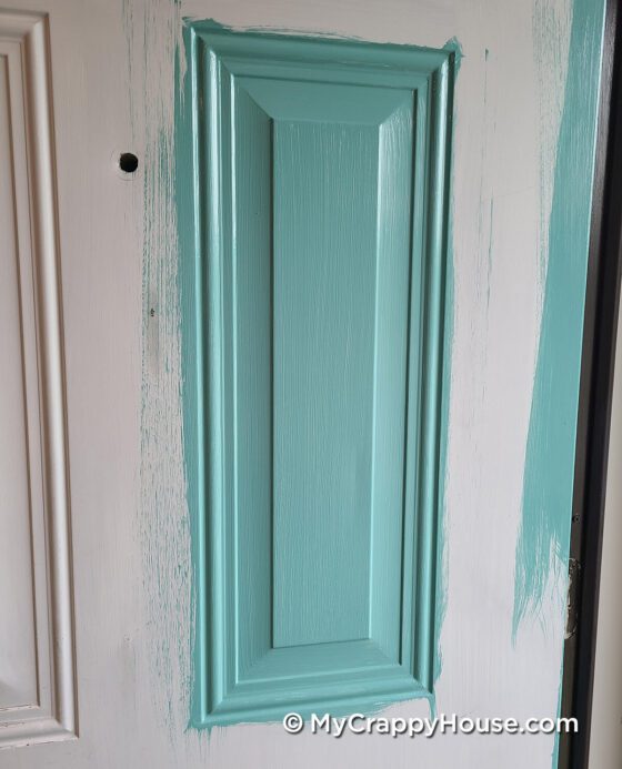 How to Paint a Panel Door with a Brush My Crappy House